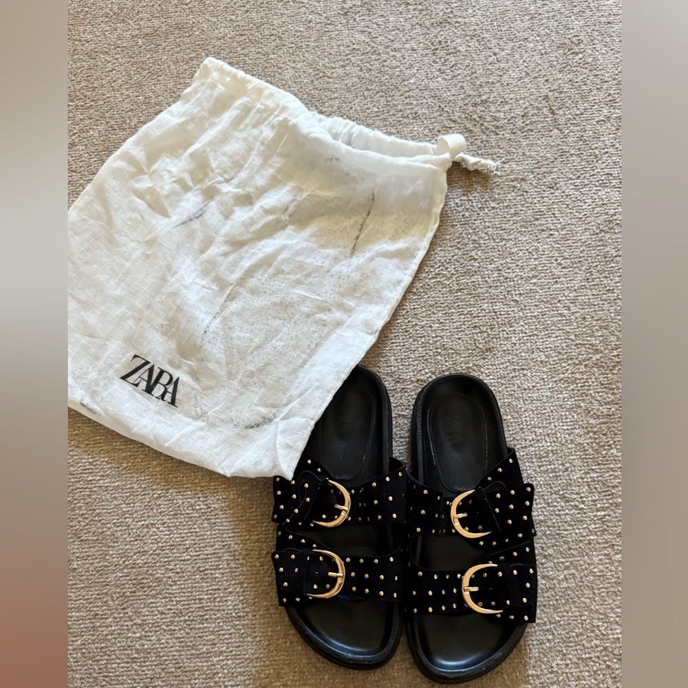 Zara studded sandals
